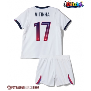 Paris Saint-Germain Vitinha #17 Venkovní dres komplet pro Děti 2026-27 Krátkým Rukávem (+ Krátké kalhoty)