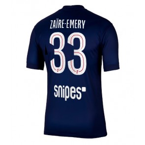 Paris Saint-Germain Warren Zaire-Emery #33 Domácí Dres 2025-26 Krátkým Rukávem