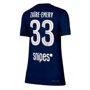 Paris Saint-Germain Warren Zaire-Emery #33 Domácí Dres pro Dámy 2025-26 Krátkým Rukávem