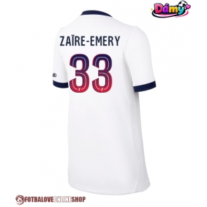 Paris Saint-Germain Warren Zaire-Emery #33 Venkovní Dres pro Dámy 2026-27 Krátkým Rukávem