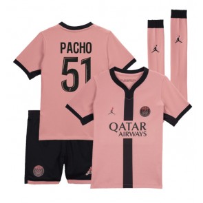 Paris Saint-Germain Willian Pacho #51 Alternativní dres komplet pro Děti 2024-25 Krátkým Rukávem (+ Krátké kalhoty)