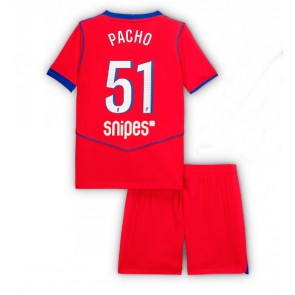 Paris Saint-Germain Willian Pacho #51 Alternativní dres komplet pro Děti 2025-26 Krátkým Rukávem (+ Krátké kalhoty)