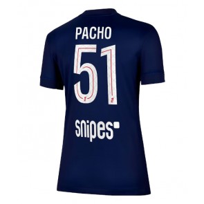 Paris Saint-Germain Willian Pacho #51 Domácí Dres pro Dámy 2025-26 Krátkým Rukávem