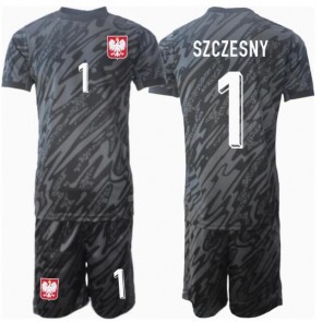 Polsko Wojciech Szczesny #1 Brankář Venkovní dres komplet pro Děti ME 2024 Krátkým Rukávem (+ Krátké kalhoty)