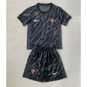 Portugalsko Brankář Venkovní dres komplet pro Děti ME 2024 Krátkým Rukávem (+ Krátké kalhoty)