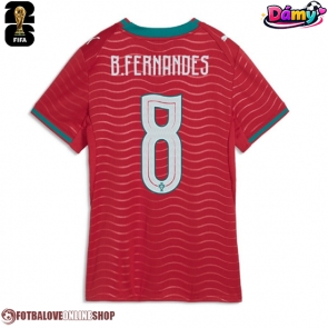 Portugalsko Bruno Fernandes #8 Domácí Dres pro Dámy MS 2026 Krátkým Rukávem