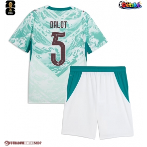 Portugalsko Diogo Dalot #5 Venkovní dres komplet pro Děti MS 2026 Krátkým Rukávem (+ Krátké kalhoty)