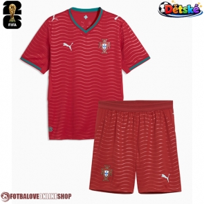 Portugalsko Domácí dres komplet pro Děti MS 2026 Krátkým Rukávem (+ Krátké kalhoty)
