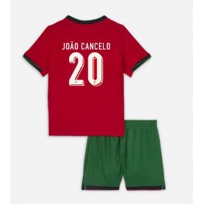 Portugalsko Joao Cancelo #20 Domácí dres komplet pro Děti ME 2024 Krátkým Rukávem (+ Krátké kalhoty)
