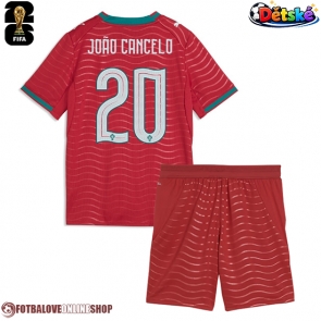 Portugalsko Joao Cancelo #20 Domácí dres komplet pro Děti MS 2026 Krátkým Rukávem (+ Krátké kalhoty)
