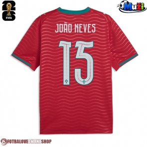 Portugalsko Joao Neves #15 Domácí Dres MS 2026 Krátkým Rukávem