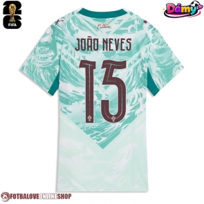 Portugalsko Joao Neves #15 Venkovní Dres pro Dámy MS 2026 Krátkým Rukávem