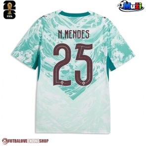 Portugalsko Nuno Mendes #25 Venkovní Dres MS 2026 Krátkým Rukávem