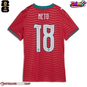 Portugalsko Pedro Neto #18 Domácí Dres pro Dámy MS 2026 Krátkým Rukávem
