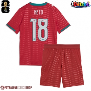 Portugalsko Pedro Neto #18 Domácí dres komplet pro Děti MS 2026 Krátkým Rukávem (+ Krátké kalhoty)