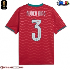 Portugalsko Ruben Dias #3 Domácí Dres MS 2026 Krátkým Rukávem
