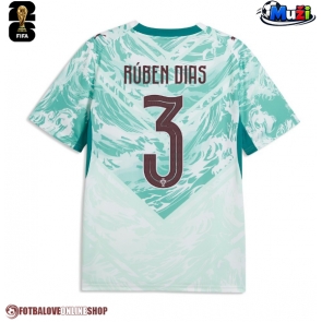Portugalsko Ruben Dias #3 Venkovní Dres MS 2026 Krátkým Rukávem