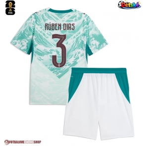 Portugalsko Ruben Dias #3 Venkovní dres komplet pro Děti MS 2026 Krátkým Rukávem (+ Krátké kalhoty)