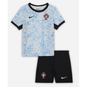 Portugalsko Venkovní dres komplet pro Děti ME 2024 Krátkým Rukávem (+ Krátké kalhoty)