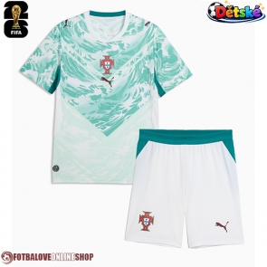 Portugalsko Venkovní dres komplet pro Děti MS 2026 Krátkým Rukávem (+ Krátké kalhoty)