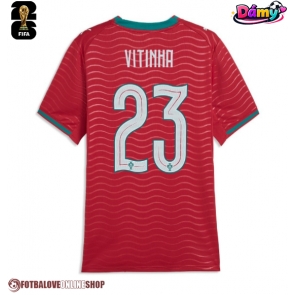 Portugalsko Vitinha #23 Domácí Dres pro Dámy MS 2026 Krátkým Rukávem
