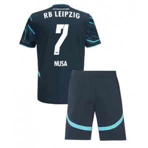 RB Leipzig Antonio Nusa #7 Alternativní dres komplet pro Děti 2024-25 Krátkým Rukávem (+ Krátké kalhoty)