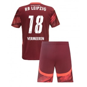 RB Leipzig Arthur Vermeeren #18 Venkovní dres komplet pro Děti 2024-25 Krátkým Rukávem (+ Krátké kalhoty)