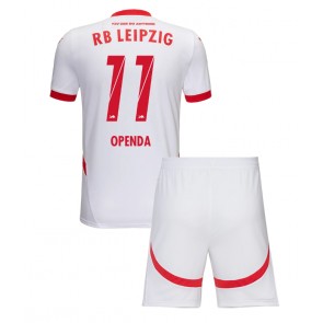 RB Leipzig Lois Openda #11 Domácí dres komplet pro Děti 2024-25 Krátkým Rukávem (+ Krátké kalhoty)