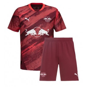 RB Leipzig Venkovní dres komplet pro Děti 2024-25 Krátkým Rukávem (+ Krátké kalhoty)
