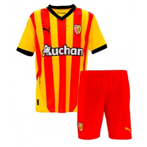 RC Lens Domácí dres komplet pro Děti 2024-25 Krátkým Rukávem (+ Krátké kalhoty)