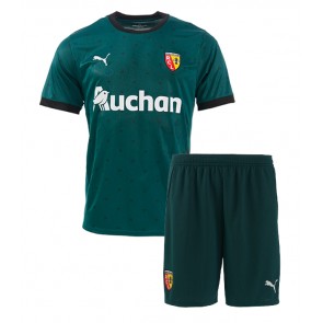 RC Lens Venkovní dres komplet pro Děti 2024-25 Krátkým Rukávem (+ Krátké kalhoty)