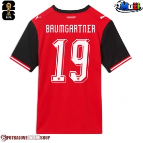 Rakousko Christoph Baumgartner #19 Domácí Dres MS 2026 Krátkým Rukávem
