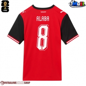 Rakousko David Alaba #8 Domácí Dres MS 2026 Krátkým Rukávem