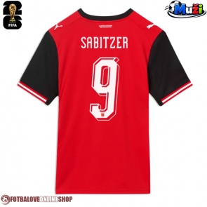 Rakousko Marcel Sabitzer #9 Domácí Dres MS 2026 Krátkým Rukávem