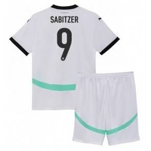 Rakousko Marcel Sabitzer #9 Venkovní dres komplet pro Děti ME 2024 Krátkým Rukávem (+ Krátké kalhoty)