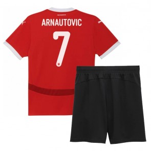 Rakousko Marko Arnautovic #7 Domácí dres komplet pro Děti ME 2024 Krátkým Rukávem (+ Krátké kalhoty)