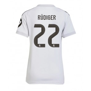 Real Madrid Antonio Rudiger #22 Domácí Dres pro Dámy 2025-26 Krátkým Rukávem
