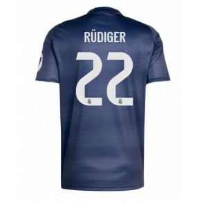 Real Madrid Antonio Rudiger #22 Venkovní Dres 2025-26 Krátkým Rukávem