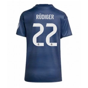 Real Madrid Antonio Rudiger #22 Venkovní Dres pro Dámy 2025-26 Krátkým Rukávem