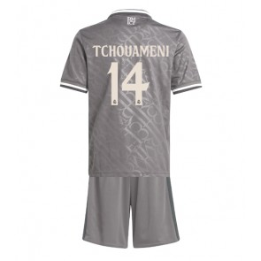 Real Madrid Aurelien Tchouameni #14 Alternativní dres komplet pro Děti 2024-25 Krátkým Rukávem (+ Krátké kalhoty)