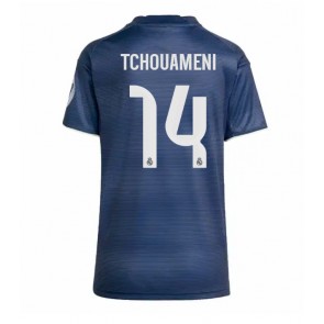 Real Madrid Aurelien Tchouameni #14 Venkovní Dres pro Dámy 2025-26 Krátkým Rukávem Real Madrid Aurelien Tchouameni #14 Venkovní Dres pro Dámy 2025-26 Krátkým Rukávem