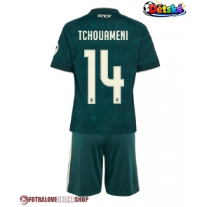 Real Madrid Aurelien Tchouameni #14 Venkovní dres komplet pro Děti 2026-27 Krátkým Rukávem (+ Krátké kalhoty)