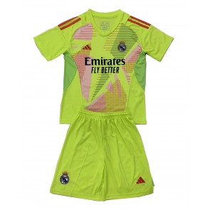 Real Madrid Brankář Alternativní dres komplet pro Děti 2024-25 Krátkým Rukávem (+ Krátké kalhoty)