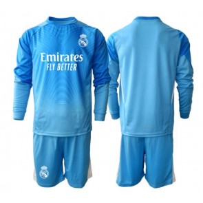 Real Madrid Brankář Domácí dres komplet pro Děti 2025-26 Dlouhým Rukávem (+ Krátké kalhoty)