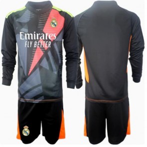 Real Madrid Brankář Venkovní dres komplet pro Děti 2024-25 Dlouhým Rukávem (+ Krátké kalhoty)