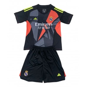 Real Madrid Brankář Venkovní dres komplet pro Děti 2024-25 Krátkým Rukávem (+ Krátké kalhoty)