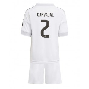 Real Madrid Daniel Carvajal #2 Domácí dres komplet pro Děti 2025-26 Krátkým Rukávem (+ Krátké kalhoty)