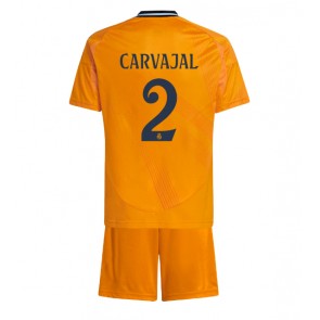 Real Madrid Daniel Carvajal #2 Venkovní dres komplet pro Děti 2024-25 Krátkým Rukávem (+ Krátké kalhoty)