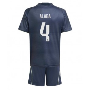 Real Madrid David Alaba #4 Venkovní dres komplet pro Děti 2025-26 Krátkým Rukávem (+ Krátké kalhoty)