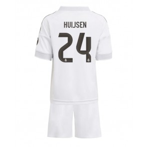 Real Madrid Dean Huijsen #24 Domácí dres komplet pro Děti 2025-26 Krátkým Rukávem (+ Krátké kalhoty)